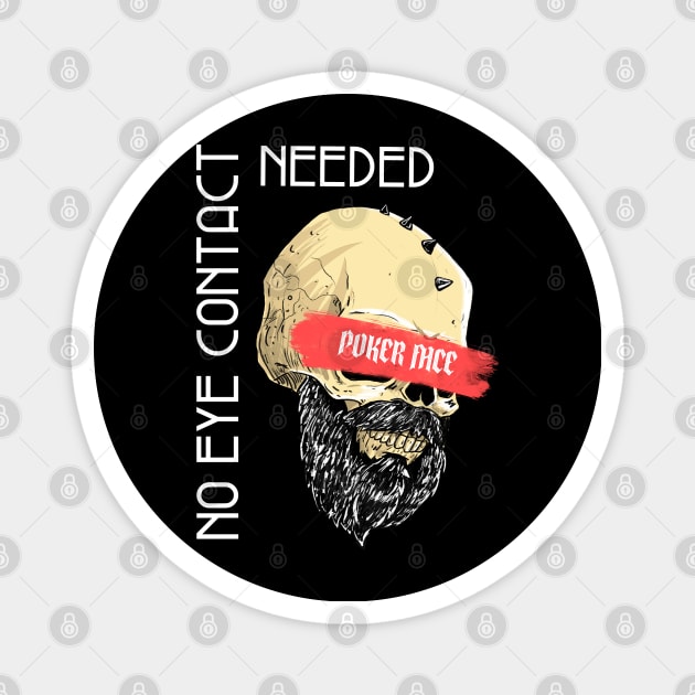 Beard and Skull Magnet by NB-Art